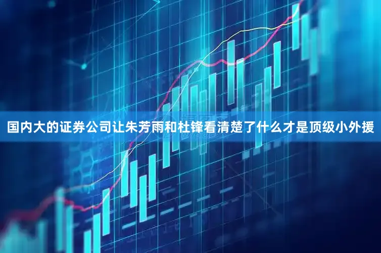 国内大的证券公司让朱芳雨和杜锋看清楚了什么才是顶级小外援