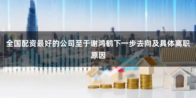 全国配资最好的公司至于谢鸿鹤下一步去向及具体离职原因
